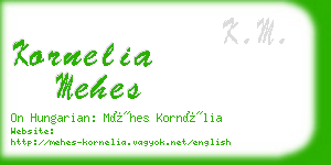 kornelia mehes business card